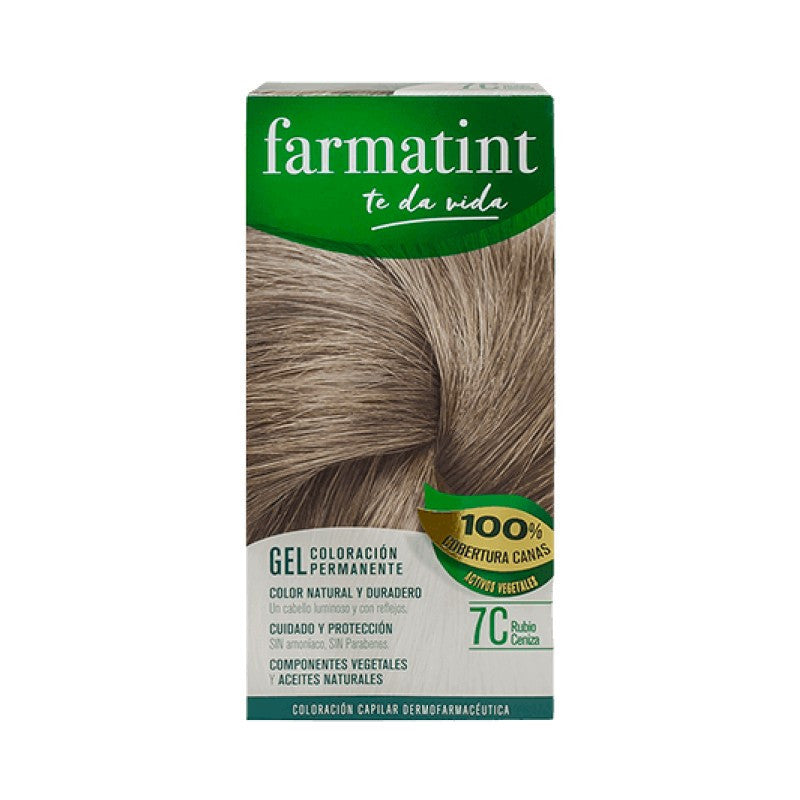 FARMATINT GEL permanent coloring #7c-ash blonde 5 units