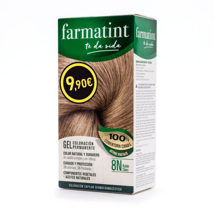 FARMATINT GEL permanent color #8n-light blonde 5 units