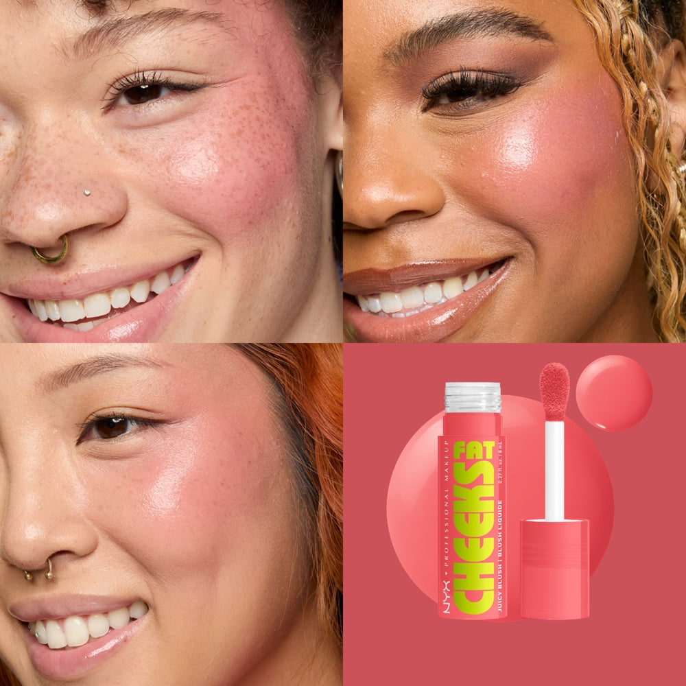 NYX PROFESSIONAL MAKE UP FAT CHEEKS Hydrating Liquid Blush #03-Guava Gush 8 ml
