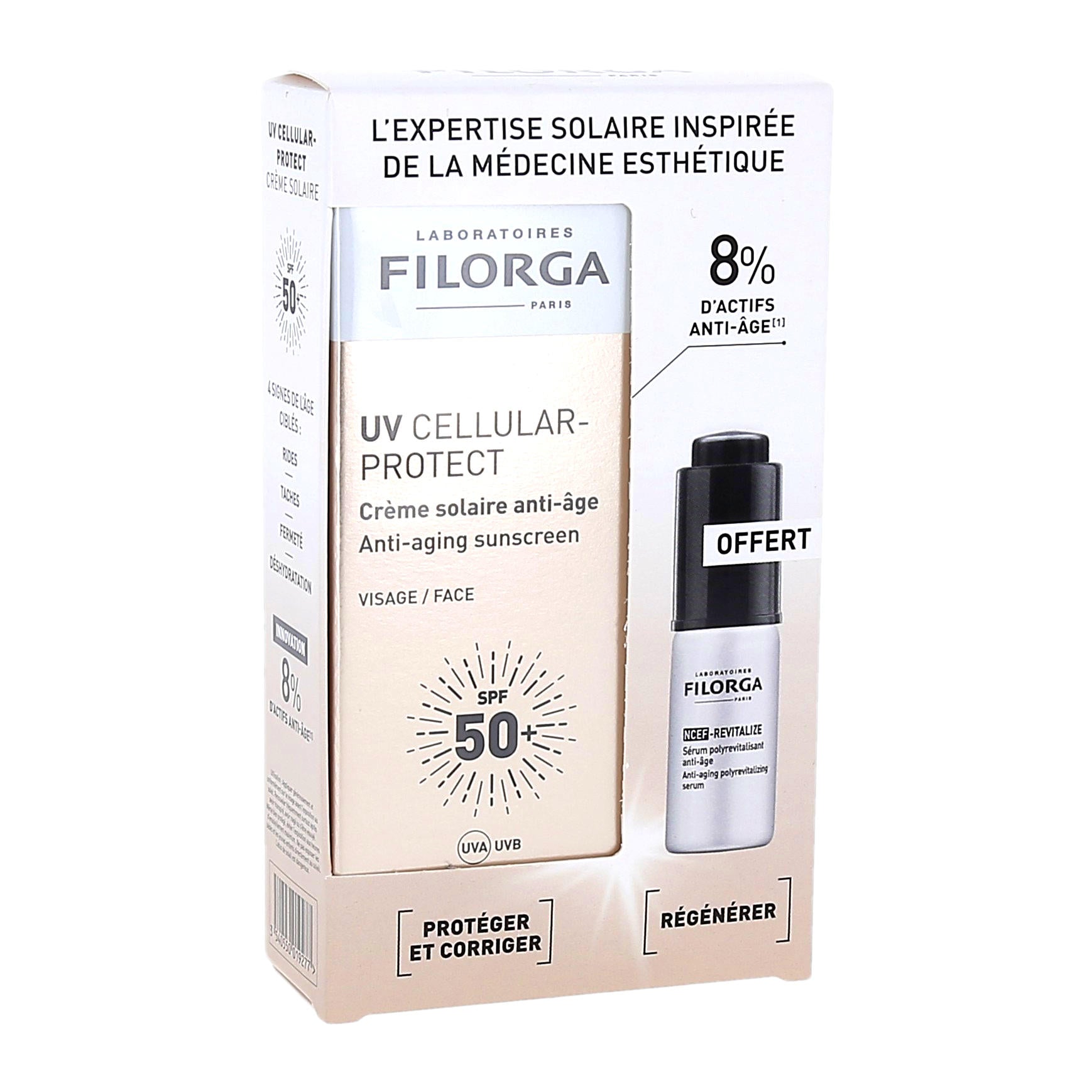 LABORATOIRES FILORGA UV CELLULAR-PROTECT protector solar antiedad facial SPF50+ 40 ml