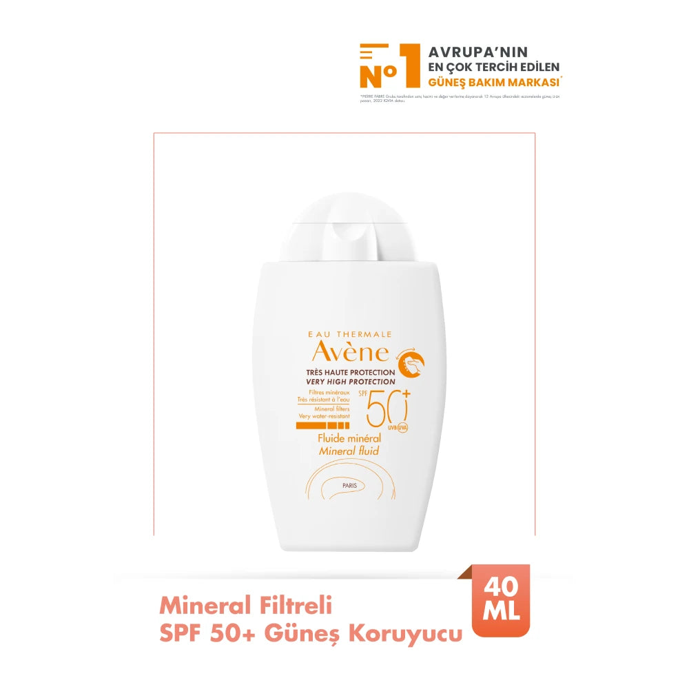 AVÈNE SOLAIRE HAUTE PROTECTION fluido mineral SPF50+ 40 ml