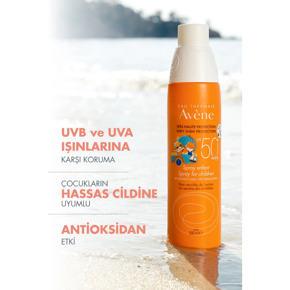 AVÈNE SOLAIRE HAUTE PROTECTION niños SPF50+ spray 200 ml