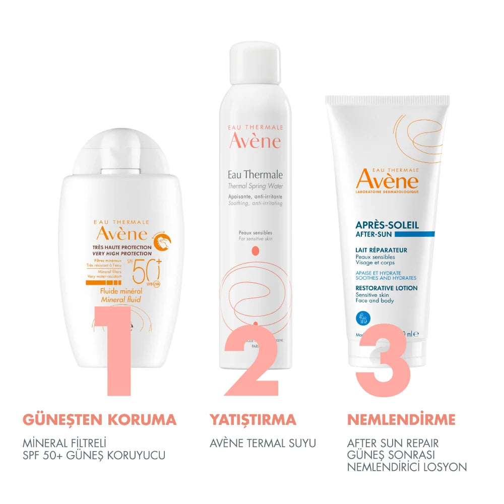 AVÈNE SOLAIRE HAUTE PROTECTION fluido mineral SPF50+ 40 ml