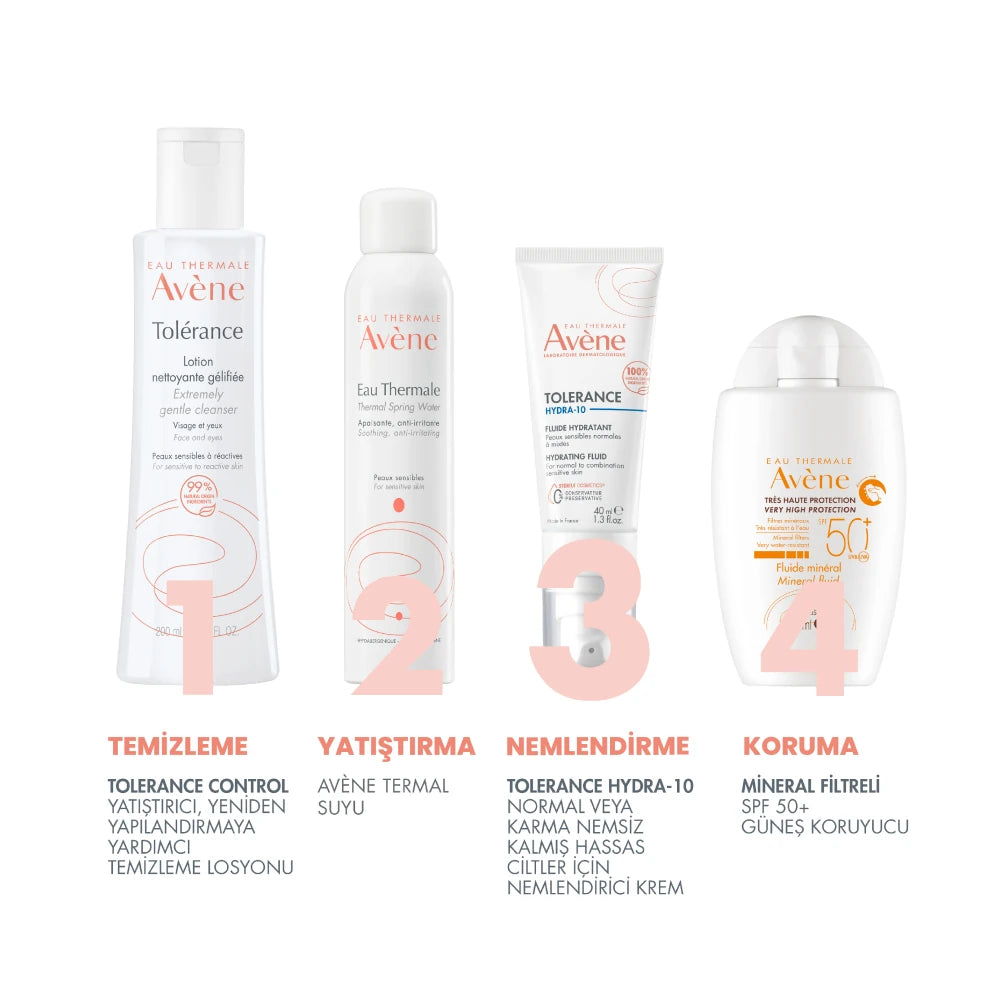 AVÈNE TOLERANCE HYDRA-10 fluido hidratante 100% natural 40 ml