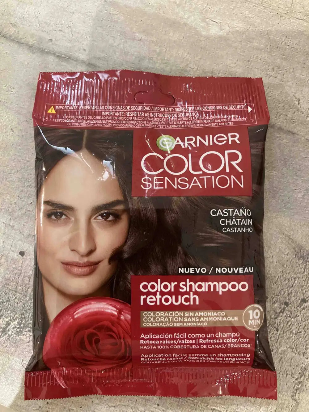 GARNIER COLOR SENSATION tone on tone color shampoo #3.0-dark brown 1 u