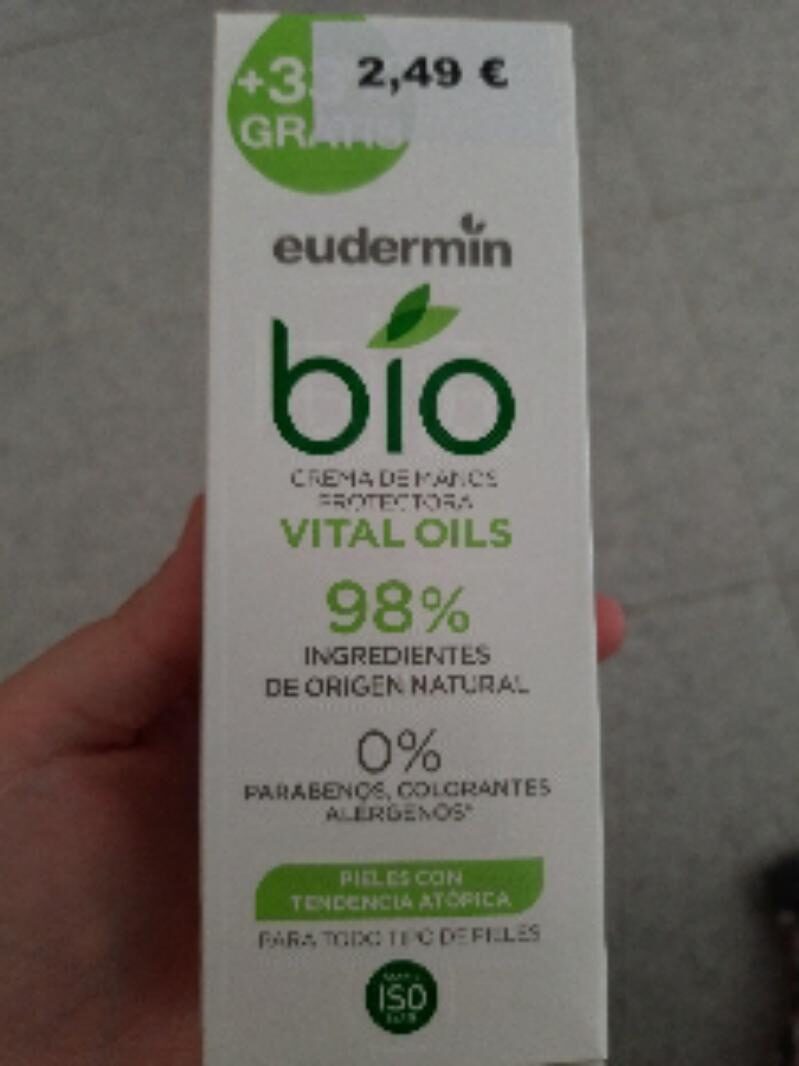 EUDERMIN Organic Hands protective cream 100 ml