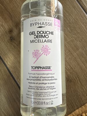 BYPHASSE DERMO micellar shower gel topiphasse 1000 ml