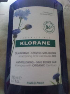 KLORANE A LA CENTAUREA BIO anti-yellowing shampoo for gray and blonde hair 200 ml