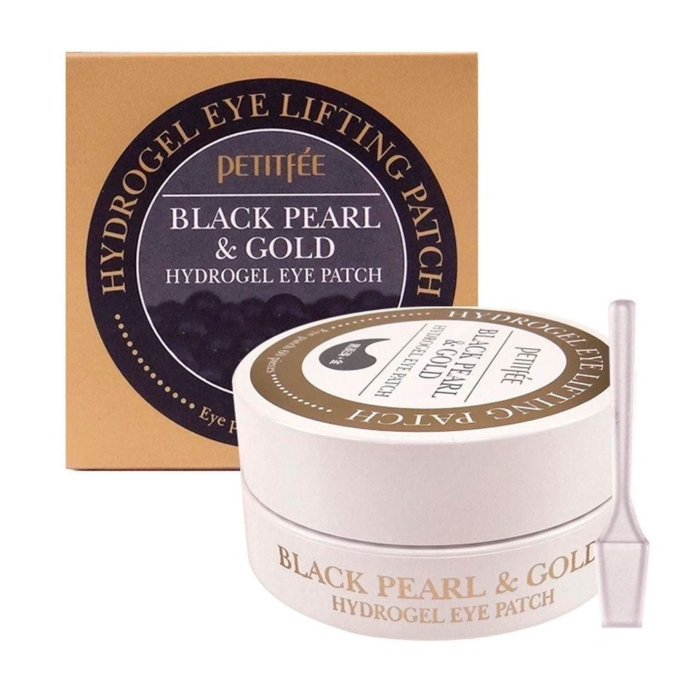 PETITFÉE BLACK PEARL & GOLD hydrogel eye patch 60 u
