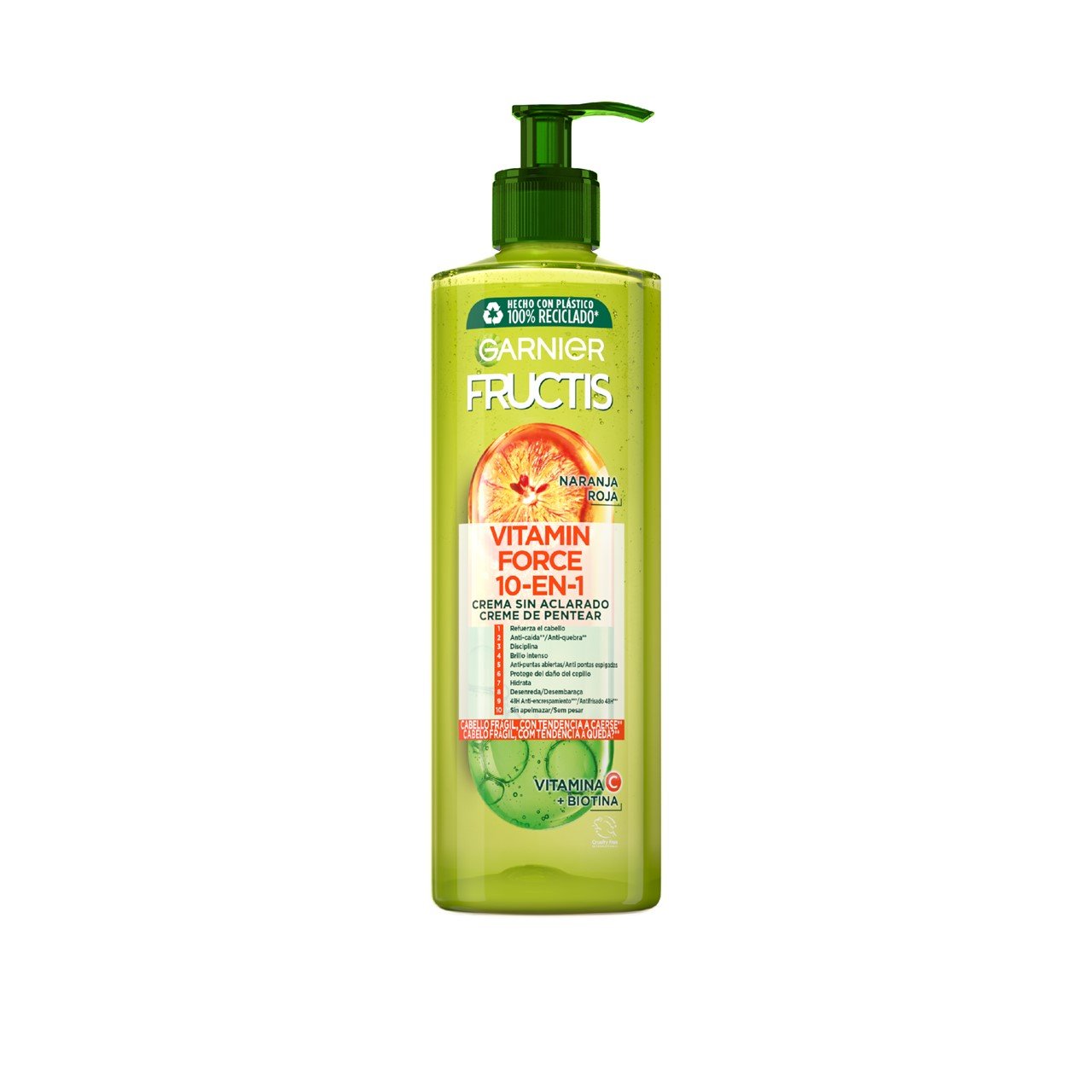 GARNIER FRUCTIS VITAMIN C FORCE &amp; BIOTIN leave-in cream 400 ml