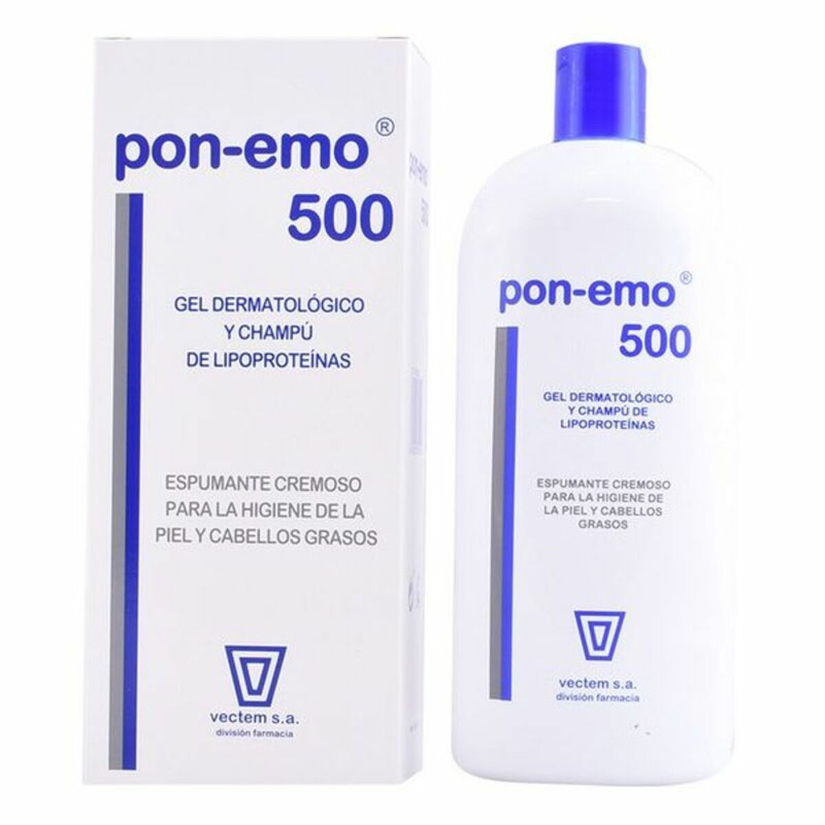 PON-EMO 500 gel dermatológico y champú de proteínas 500 ml