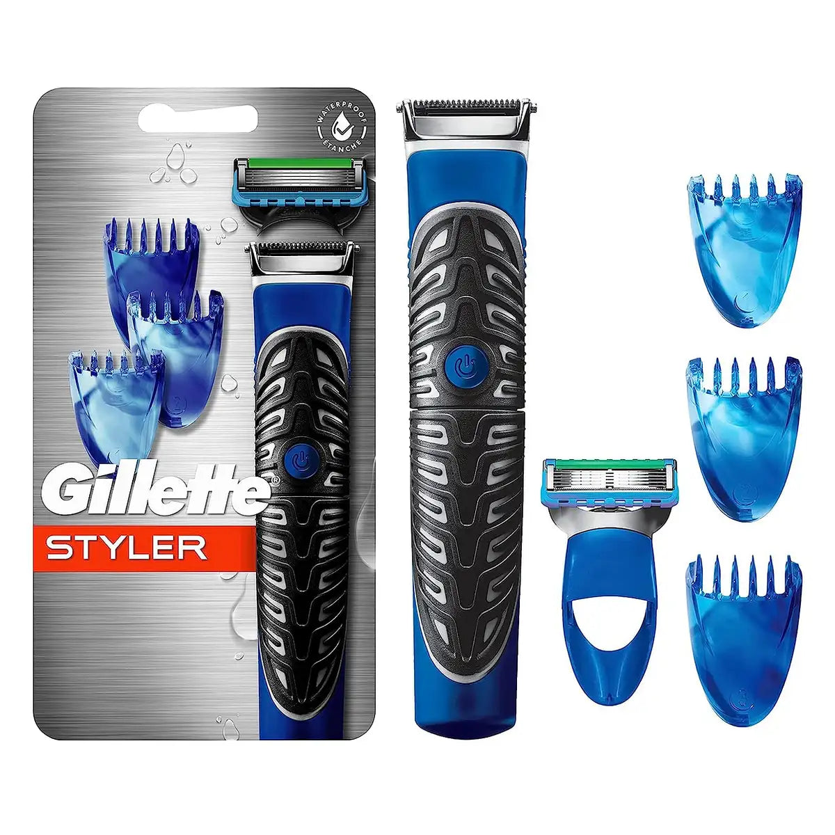 GILLETTE STYLER ALL IN ONE trims, shaves and edges 4 units