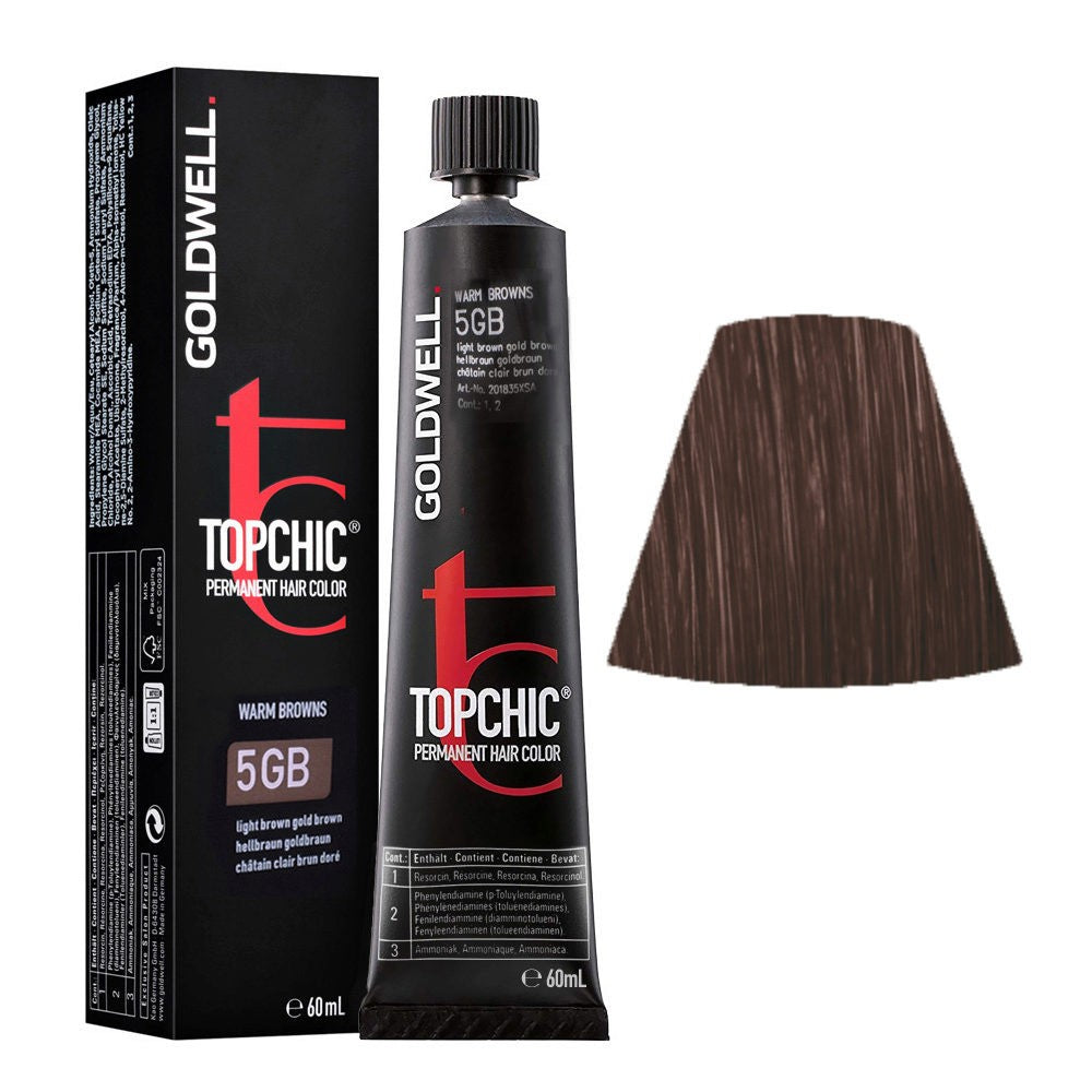 GOLDWELL TOPCHIC permanent hair color #5GB 60 ml