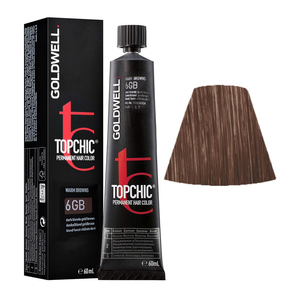 GOLDWELL TOPCHIC permanent hair color #6GB 60 ml