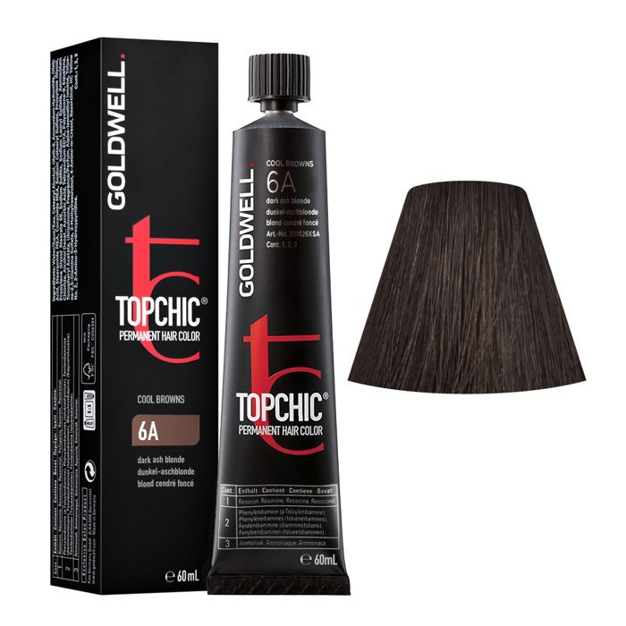 GOLDWELL TOPCHIC permanent hair color #6A 60 ml