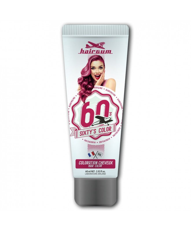 HAIRGUM SIXTY'S COLOR hair color #aubergine