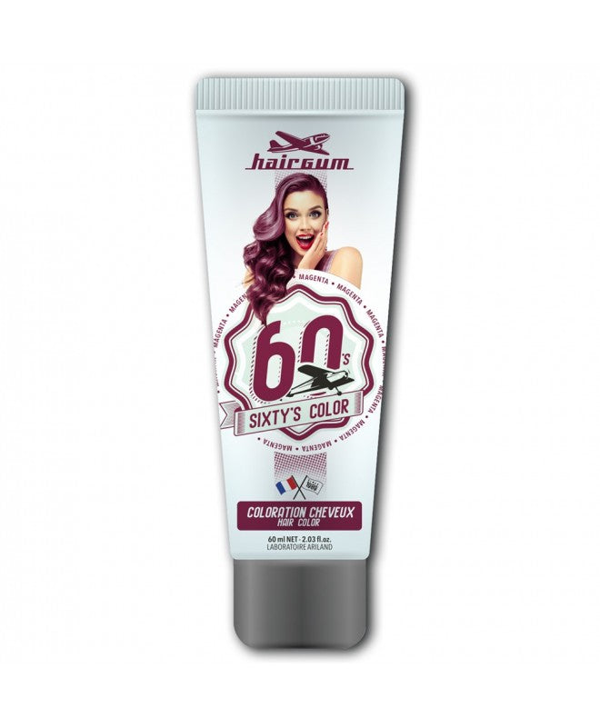 HAIRGUM SIXTY'S COLOR hair color #magenta