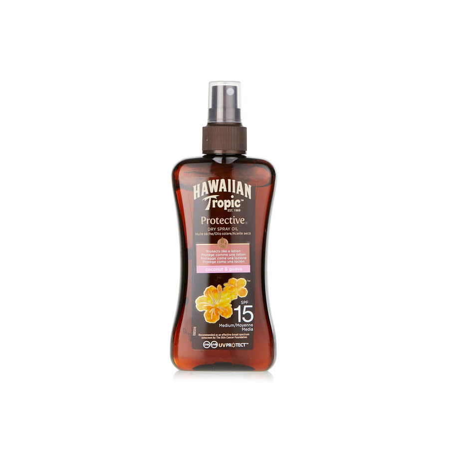 HAWAIIAN TROPIC COCONUT & GUAVA dry oil SPF15 spray 200 ml