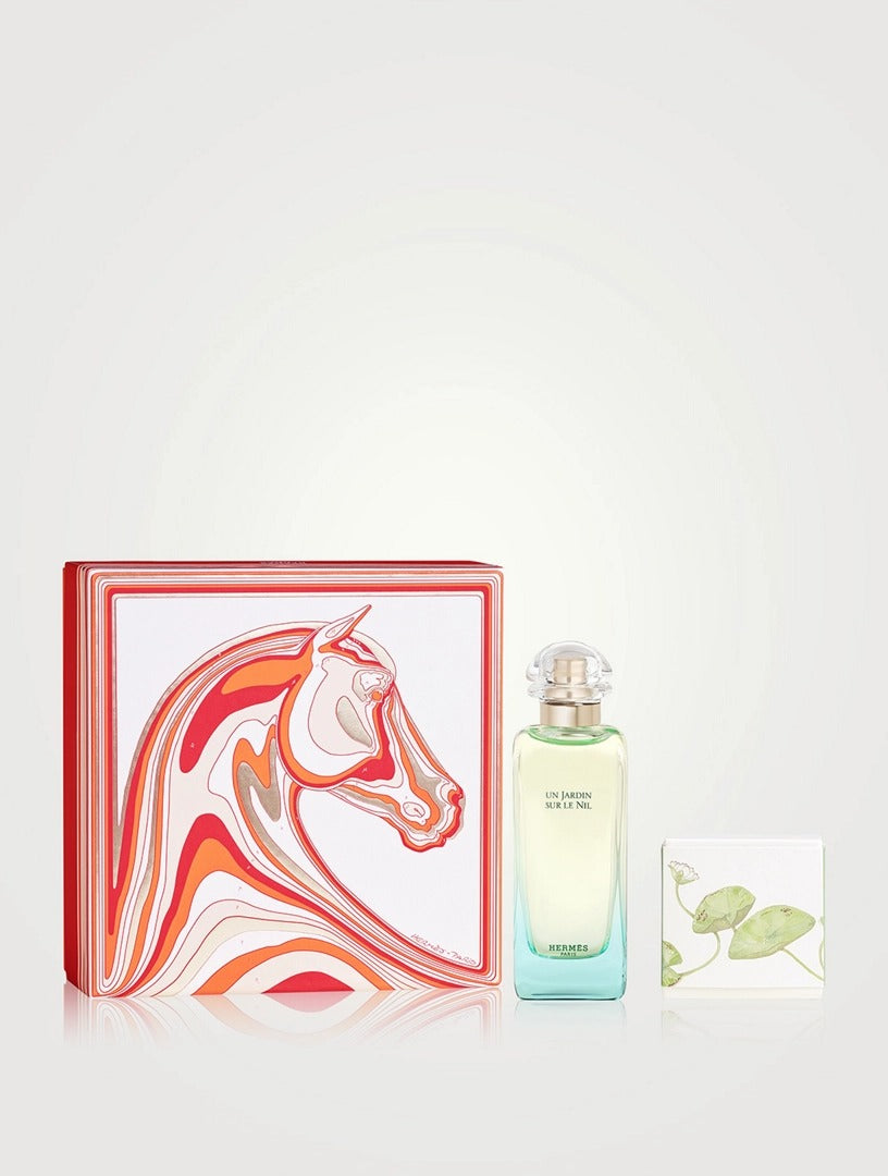 HERMÈS UN JARDIN SUR LE NIL CASE 2 pcs