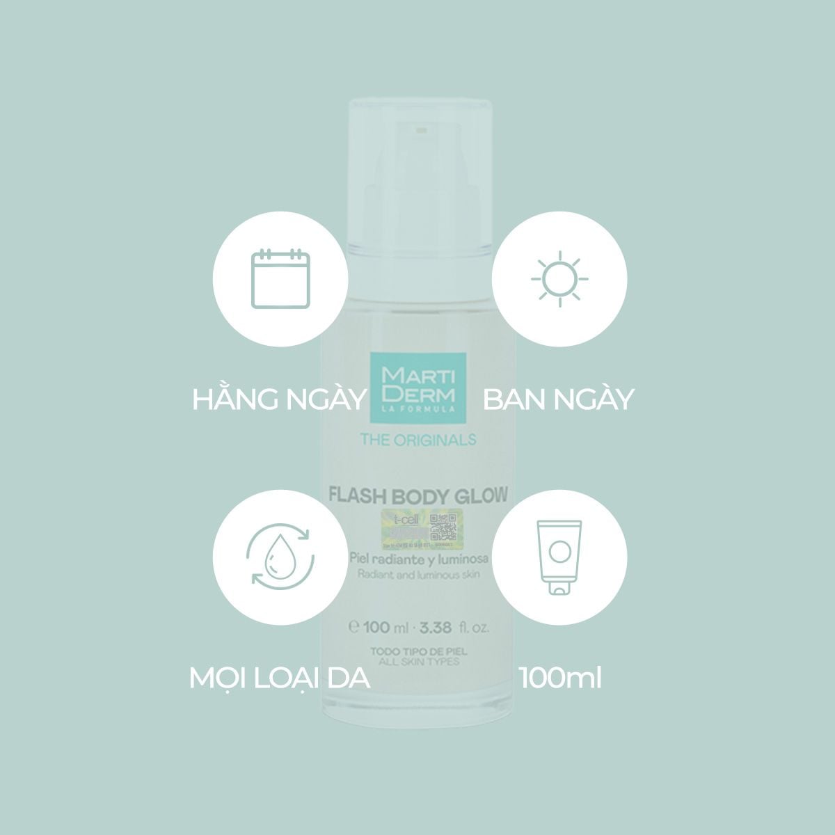 MARTIDERM THE ORIGINALS flash glow body 100 ml
