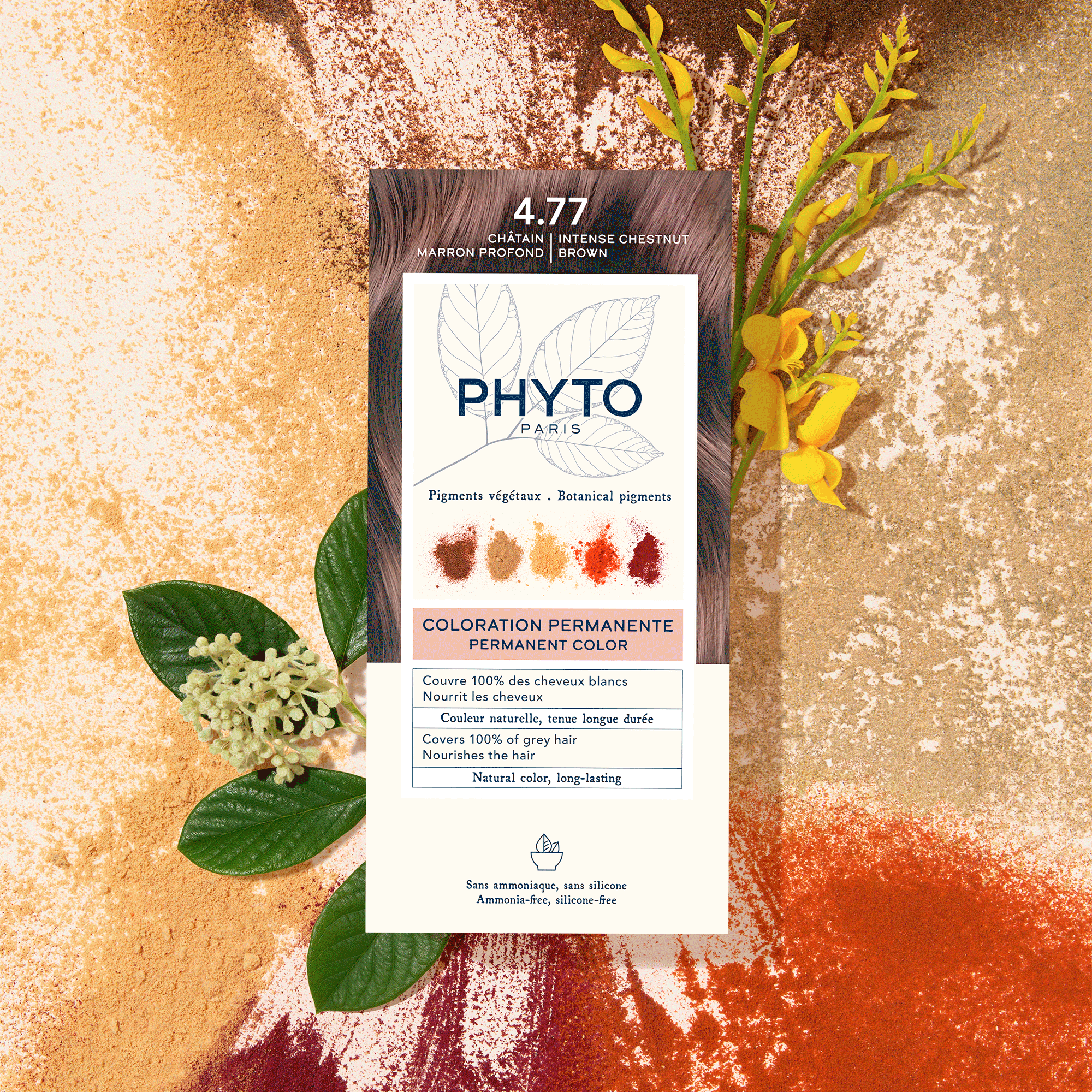 PHYTOCOLOR #5.7-castaño marrón claro 4 u