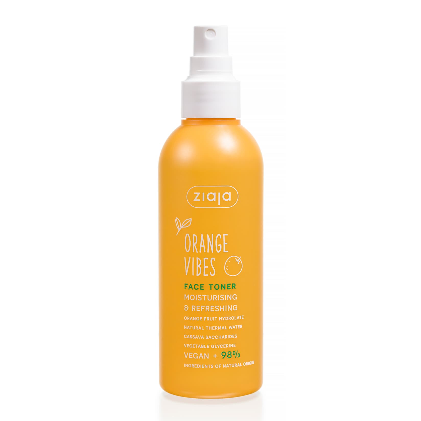 ZIAJA COCONUT &amp; ORANGE VIBES moisturizing and refreshing facial toner 190 ml