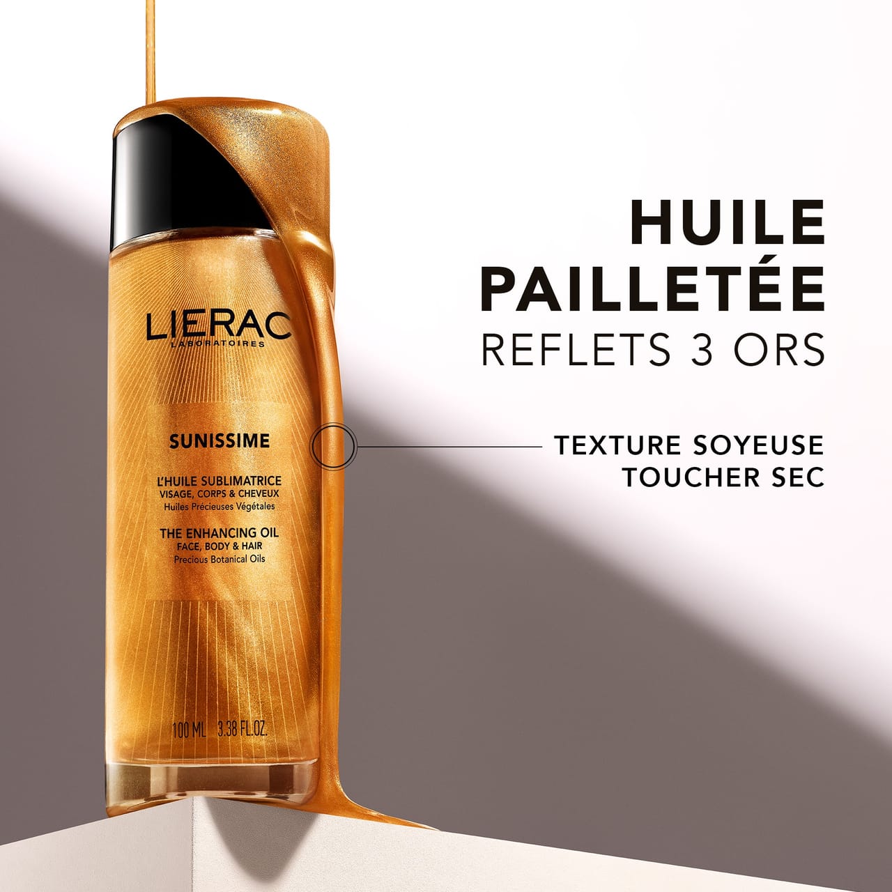 LIERAC SUNISSIME aceite sublimador para rostro, cuerpo y cabello 100 ml
