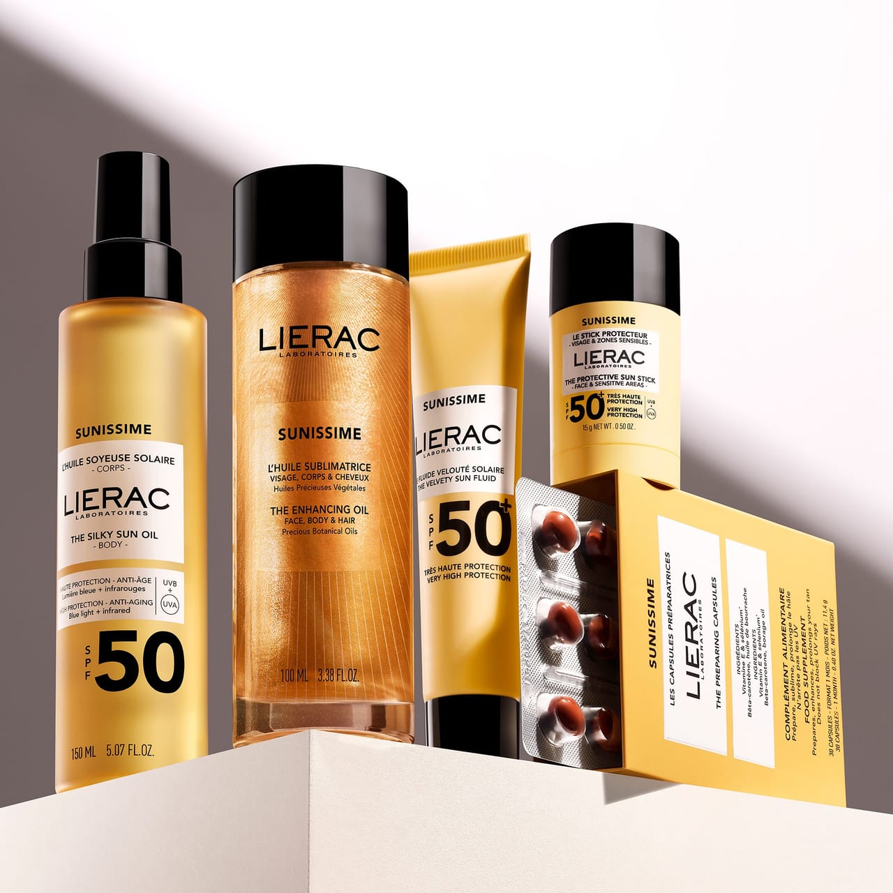 LIERAC SUNISSIME aceite sublimador para rostro, cuerpo y cabello 100 ml