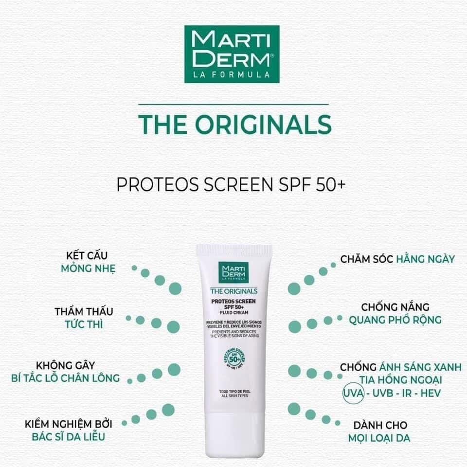 MARTIDERM THE ORIGINALS PROTEOS SCREEN cream SPF50+ 40 ml