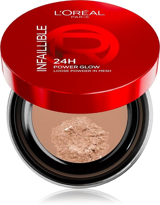 L'ORÉAL PARIS INFAILLIBLE POWER GLOW loose powder in mesh 24h #Medium 1 u