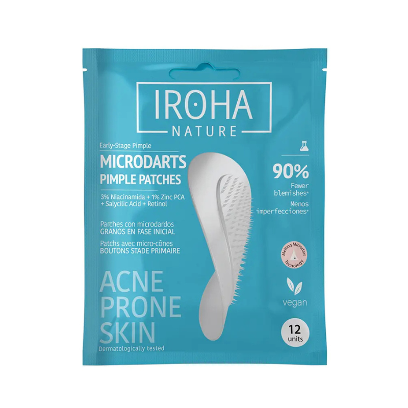 IROHA ACNE PRONE SKIN Microdart Pimple Patches with Salicylic Acid 12 Units