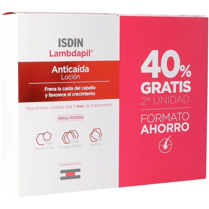 ISDIN LAMBDAPIL anti-hair loss single dose duo lotion 2 x 20 units