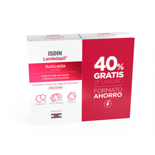 ISDIN LAMBDAPIL anti-hair loss single dose duo lotion 2 x 20 units
