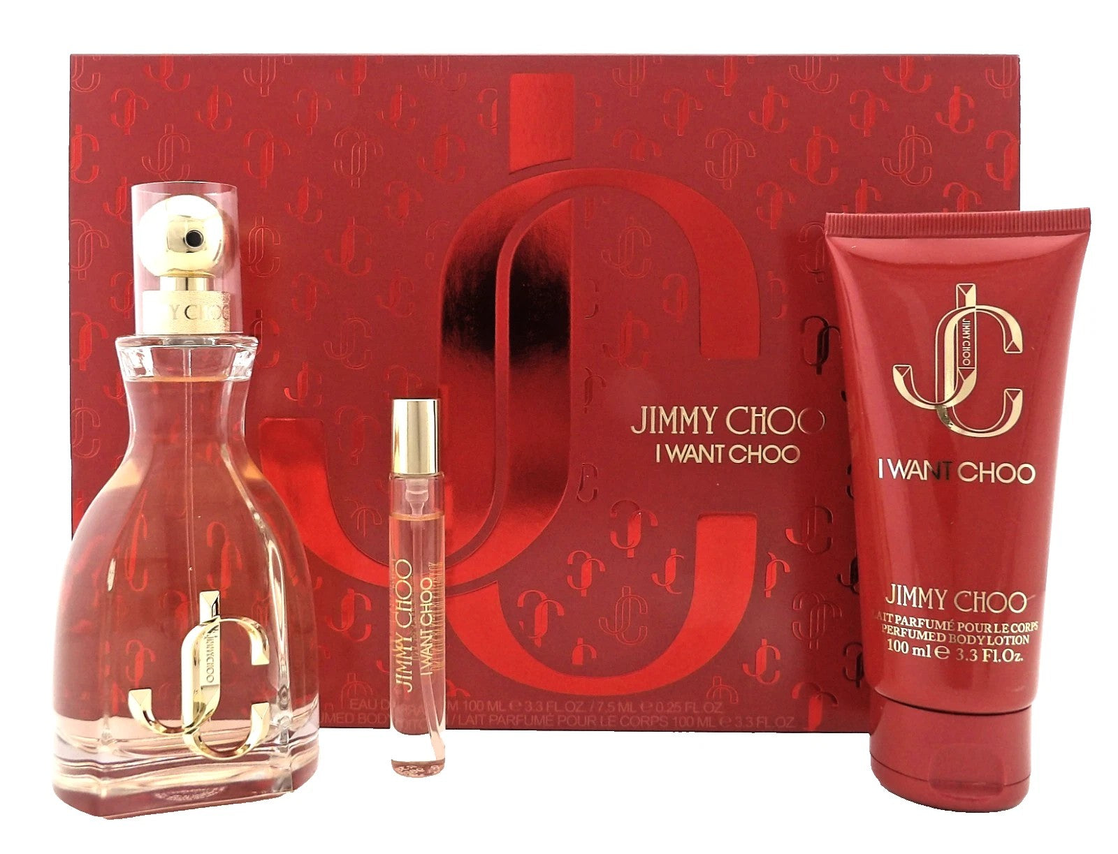 JIMMY CHOO I WANT CHOO 3 pc CASE