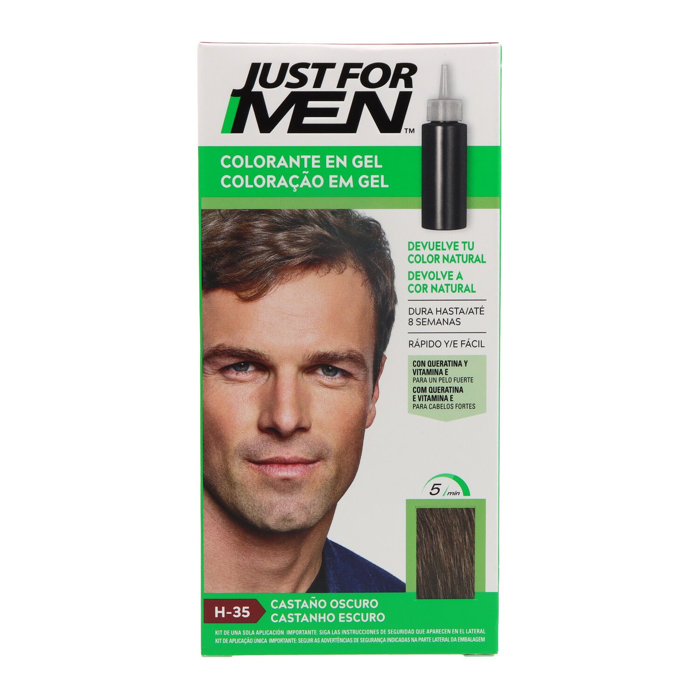 JUST FOR MEN COLORANT in shampoo #dark 30 ml