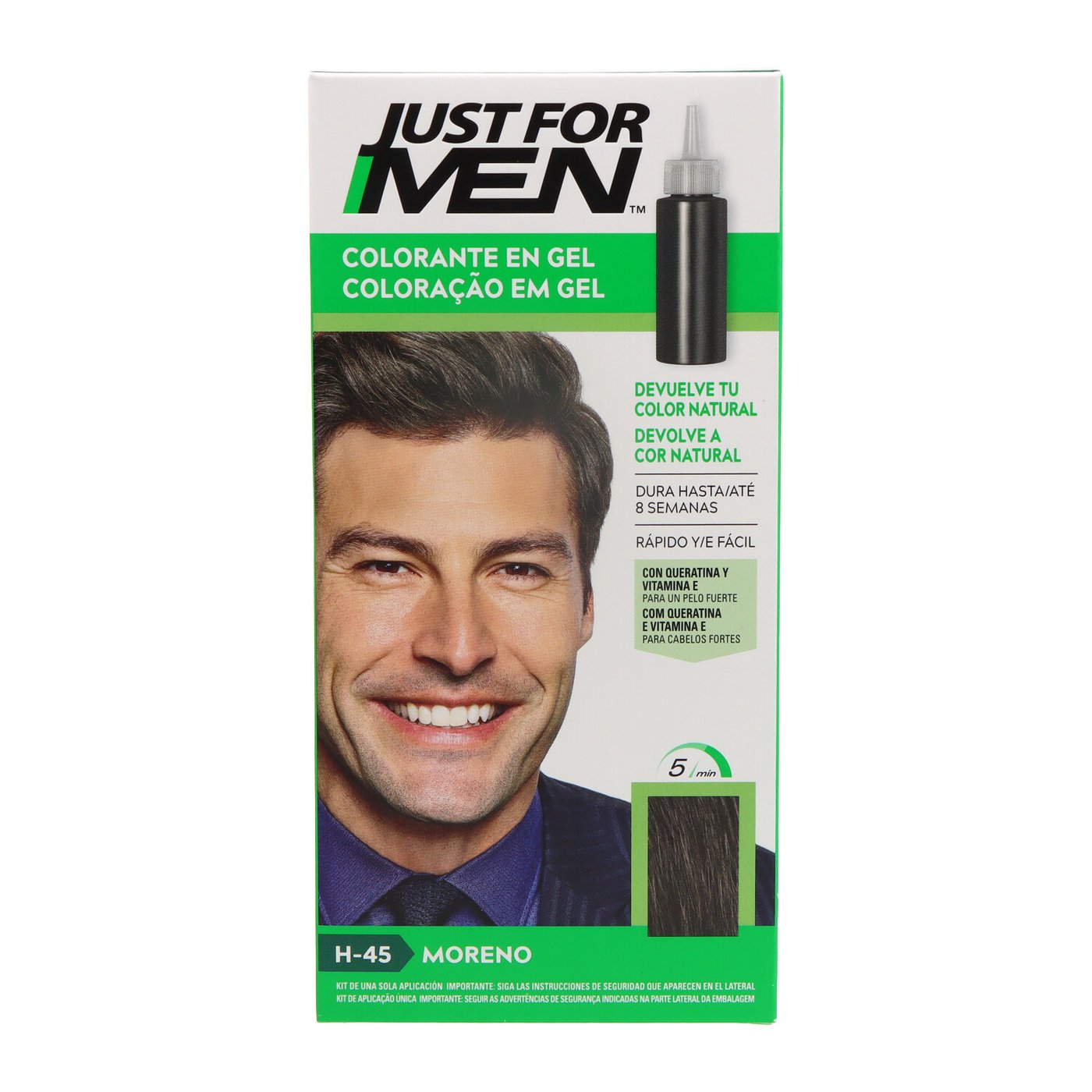 JUST FOR MEN COLORANT in shampoo #brown 30 ml