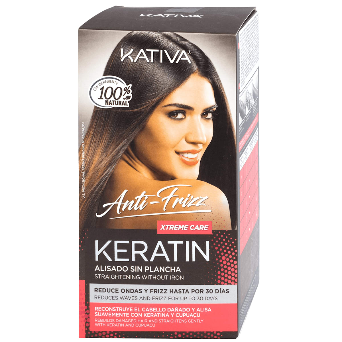 KATIVA KERATIN ANTI-FRIZZ Brazilian straightening without ironing xtrem care 30 days 3 units