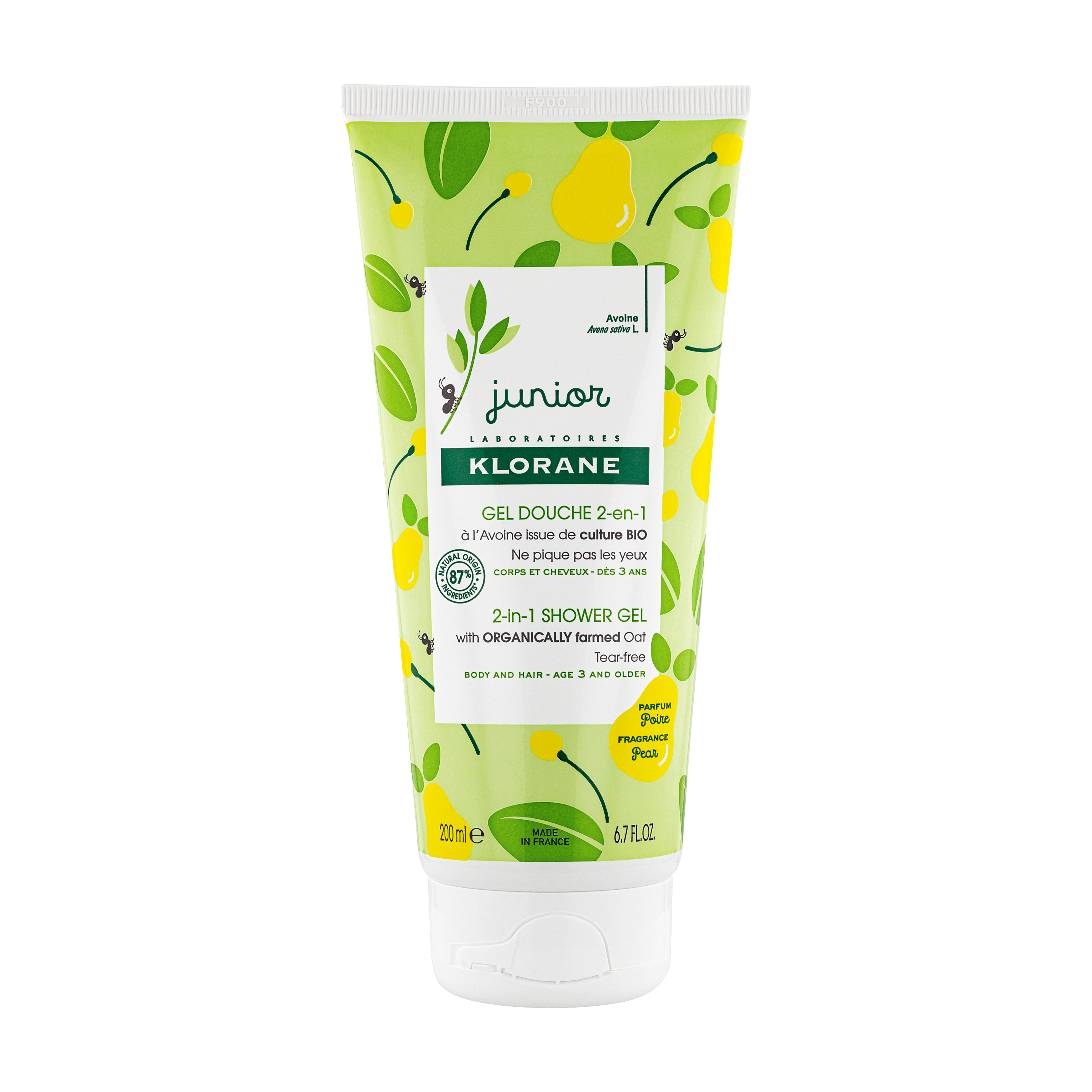 KLORANE JUNIOR hair and body bath gel #pear 200 ml