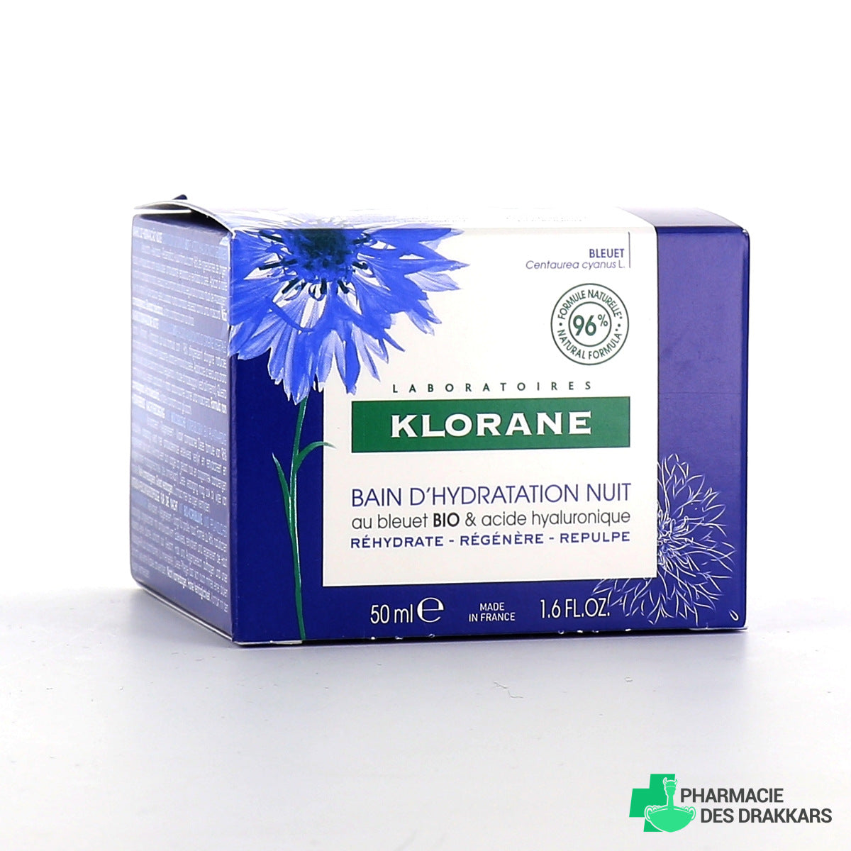 KLORANE BIO CORNFLOWER &amp; HYALURONIC ACID night hydration bath 50 ml