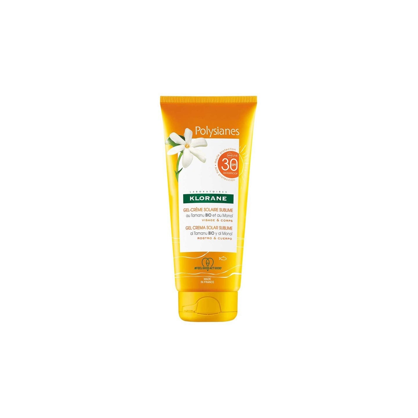 KLORANE POLYSIANES MONOÏ AND TAMANU BIO sun gel face and body SPF30 200 ml