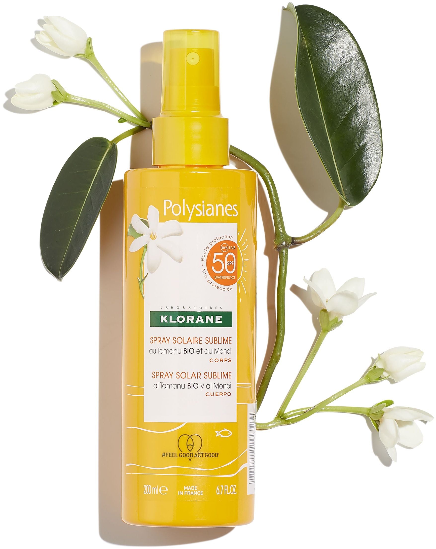 KLORANE POLYSIANES MONOÏ Y TAMANU BIO solar dry oil SPF30 200 ml