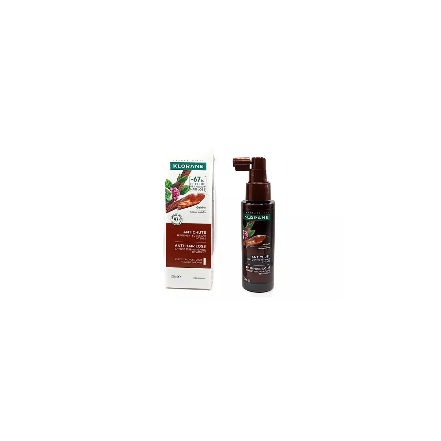 KLORANE A LA QUININA intensive strengthening anti-hair loss treatment 100 ml