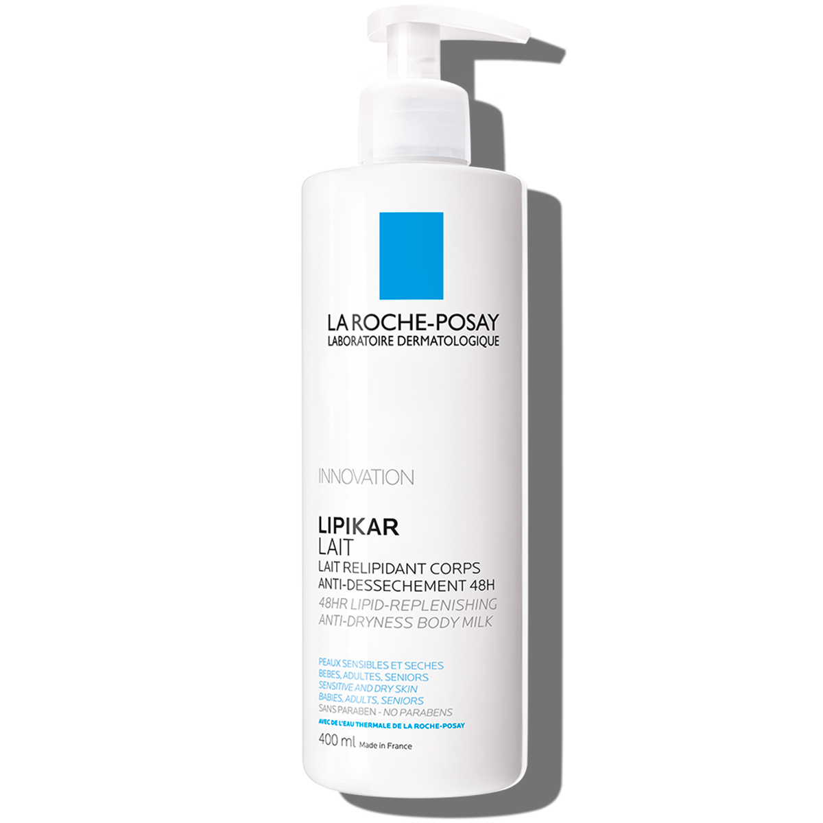 LA ROCHE POSAY LIPIKAR LAIT 48h relipidizing and soothing body moisturizer for dry skin 400 ml