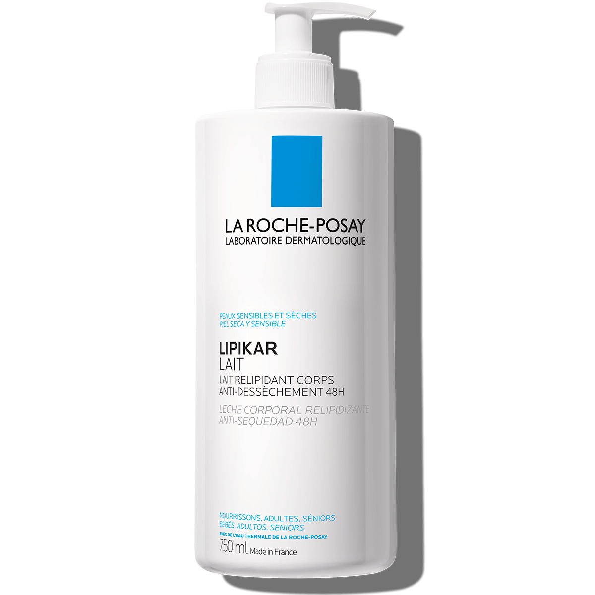 LA ROCHE POSAY LIPIKAR LAIT 48h relipidizing and soothing body moisturizer for dry skin 750 ml