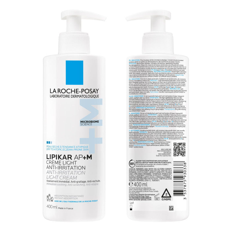 LA ROCHE POSAY LIPIKAR BAUME LIGHT AP+M triple action repair balm 400 ml