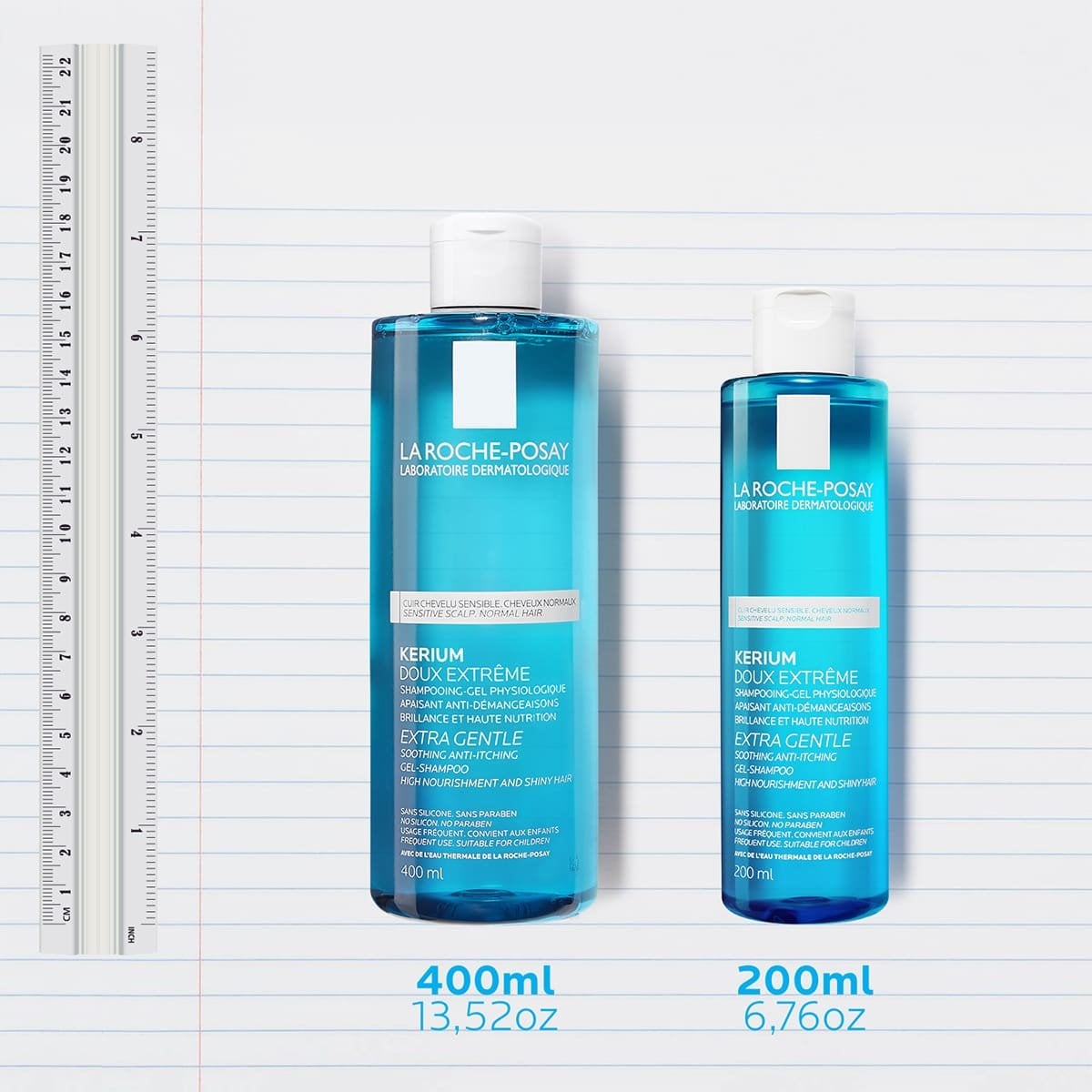 LA ROCHE POSAY KERIUM DOUX physiological gel shampoo, for sensitive scalp 400 ml