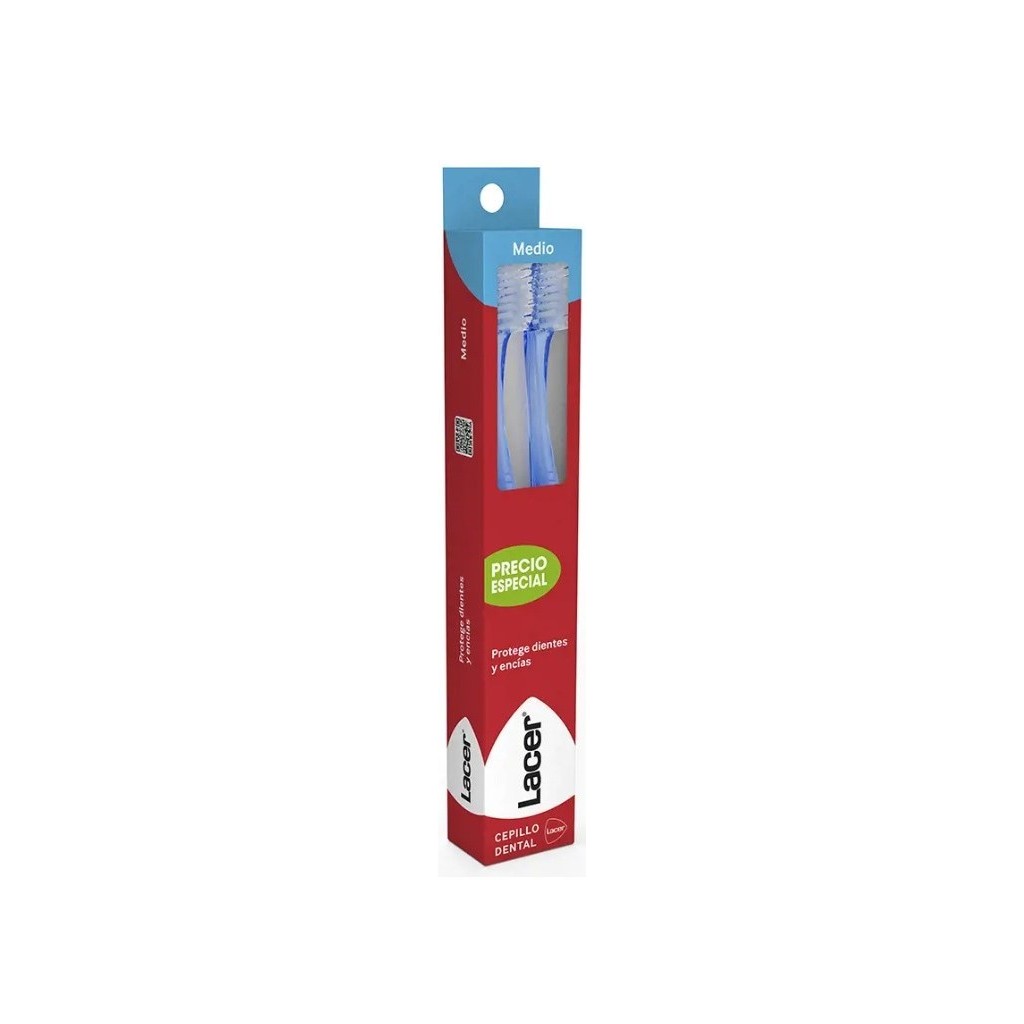LACER Toothbrush medium pack of 2 units