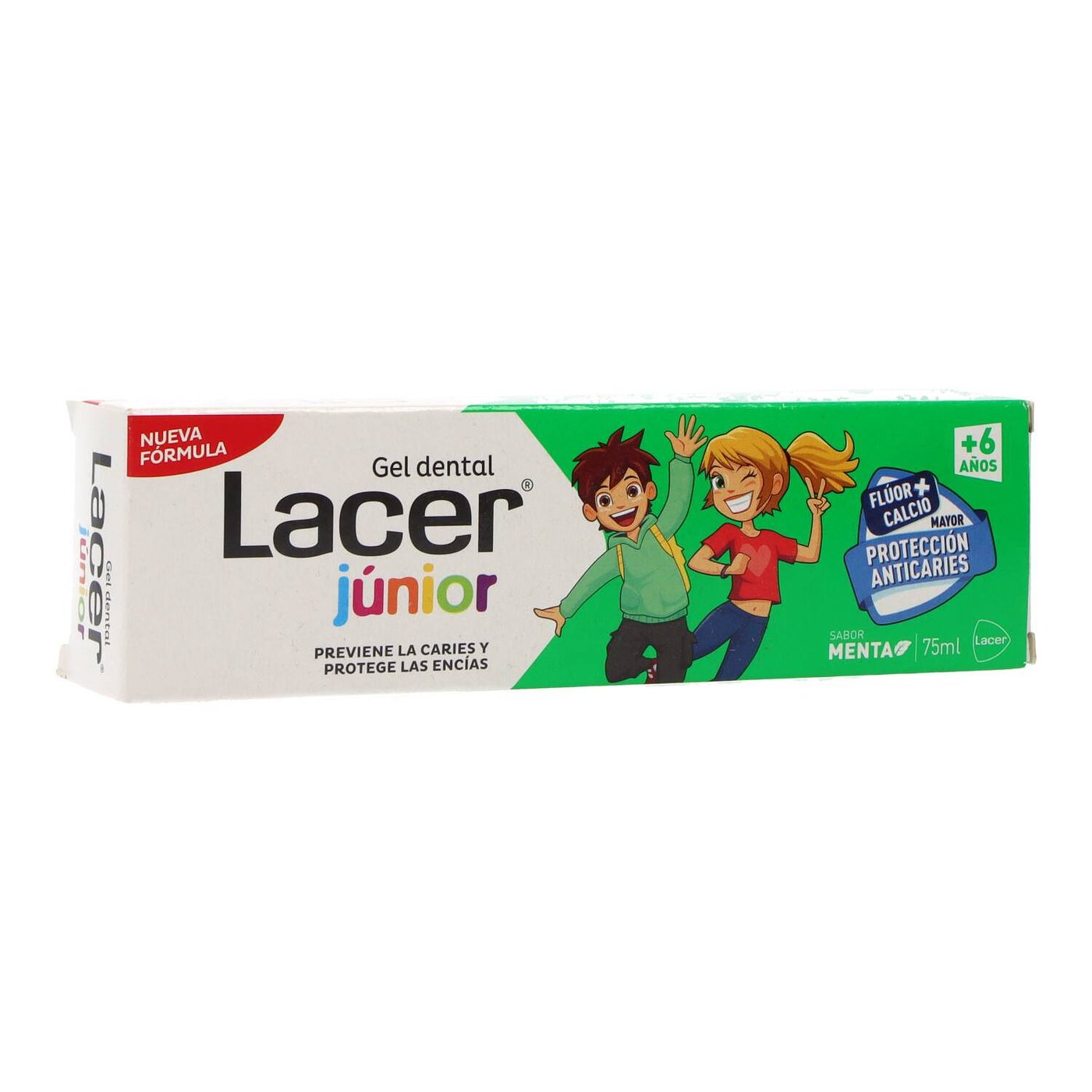 LACER JUNIOR gel dental menta 75 ml