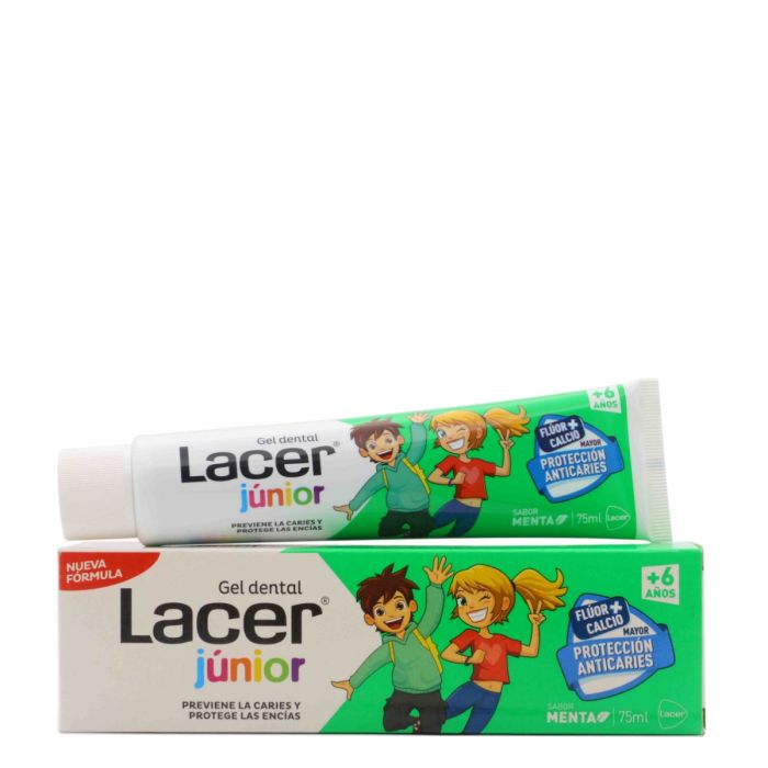 LACER JUNIOR gel dental menta 75 ml