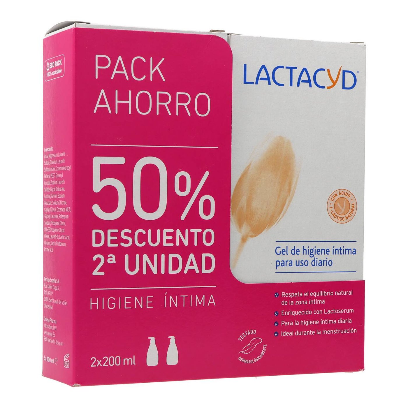 LACTACYD GEL INTIMO set 2 x 200 ml